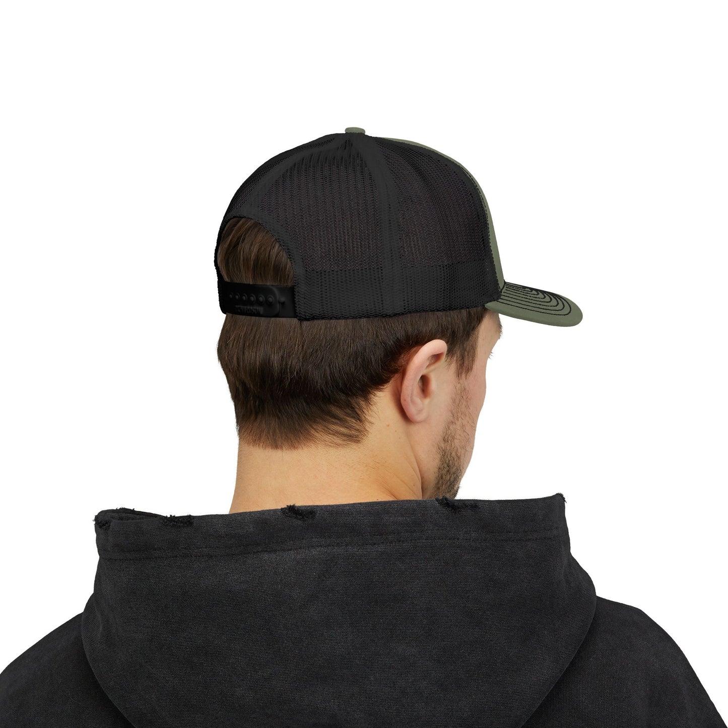 Red 'Stang - Snapback Trucker Cap - Big Block Garage Design
