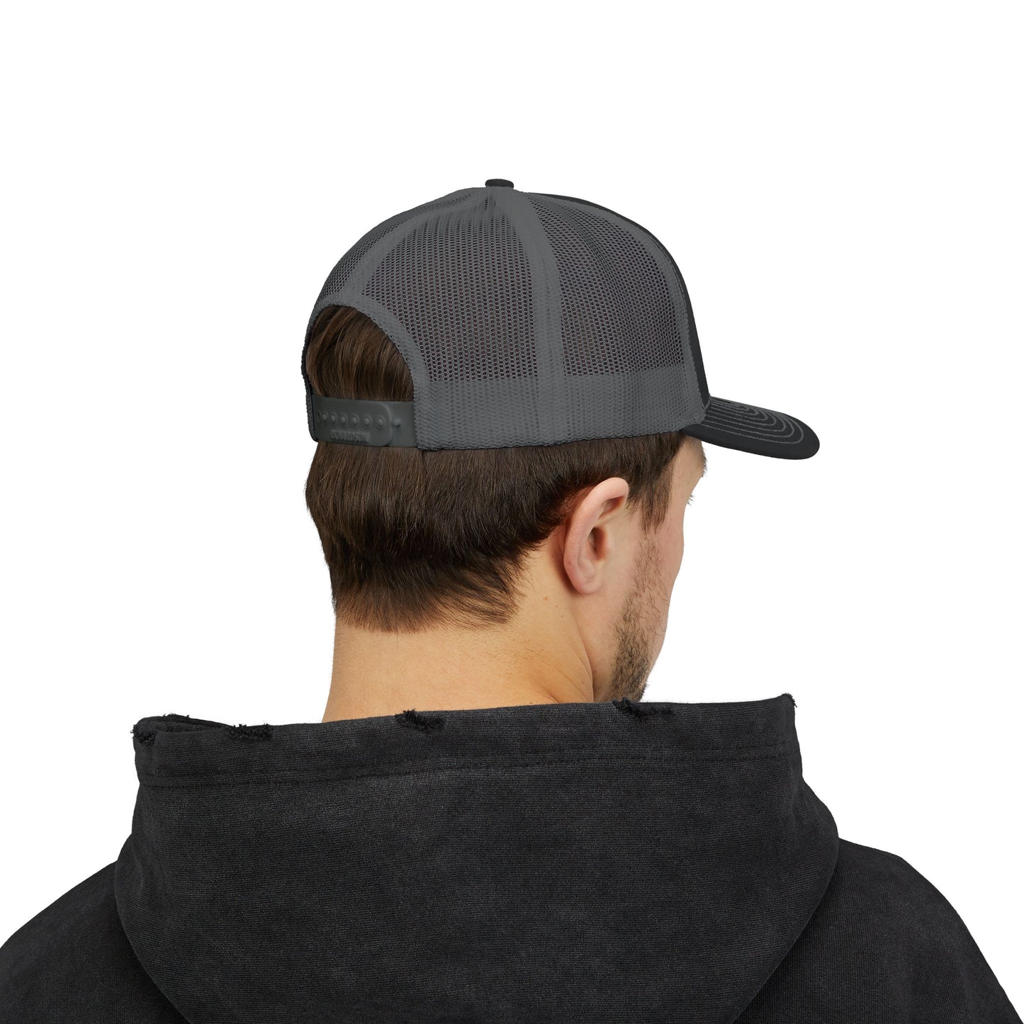 Red 'Stang - Snapback Trucker Cap - Big Block Garage Design
