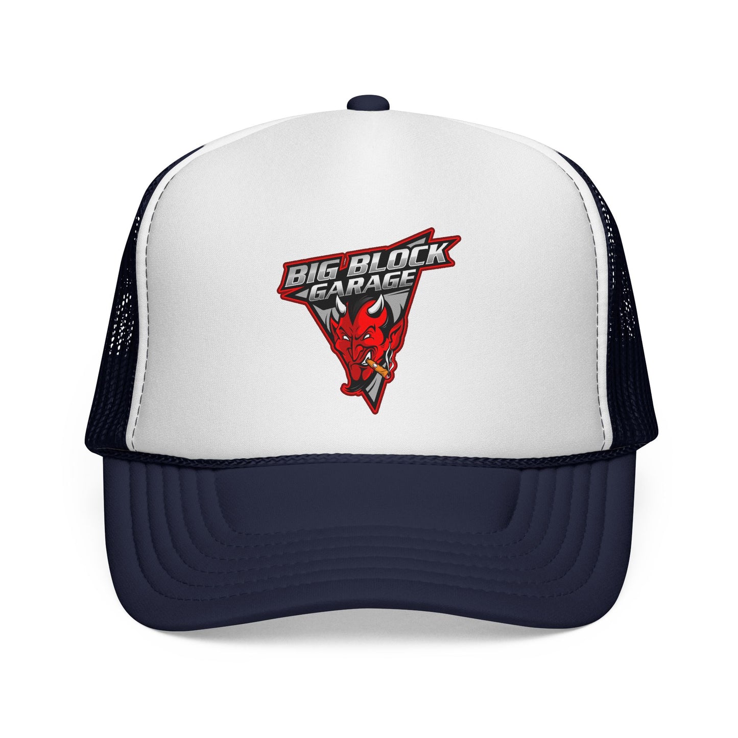 Big Block Garage Original Logo Trucker Cap | Mechanic Vintage Logo