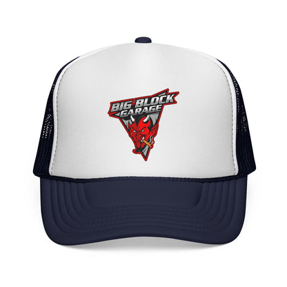 Big Block Garage Original Logo Trucker Cap | Mechanic Vintage Logo