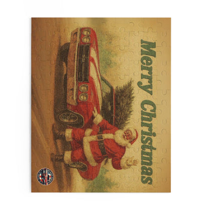 Vintage Santa with Chevrolet Chevelle Car Puzzle | Merry Christmas 500pc