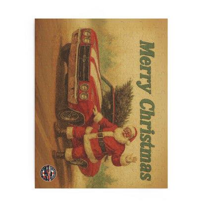 Vintage Santa with Chevrolet Chevelle Car Puzzle | Merry Christmas 500pc