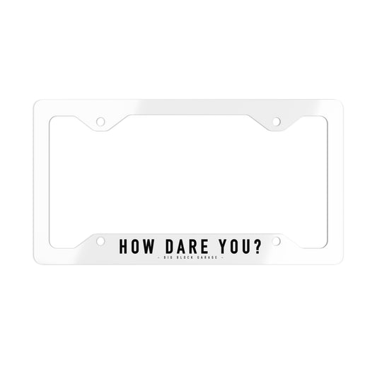 Metal License Plate Frame