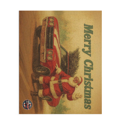 Vintage Santa with Chevrolet Chevelle Car Puzzle | Merry Christmas 500pc