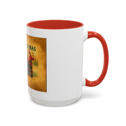 Merry Christmas Santa with 1968 Dodge Charger Mug | Accent Coffee Mug